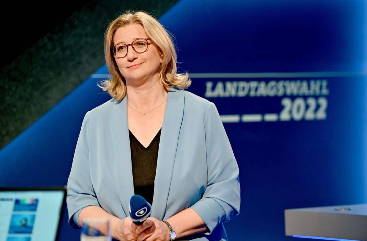 Wahlsiegerin Anke Rehlinger (SPD) Foto: AFP/HARALD TITTEL