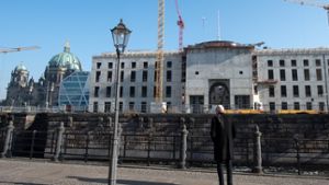 Das Portal des Neubaus des Berliner Stadtschlosses. Foto: dpa