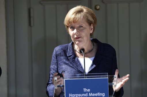 Bundeskanzlerin Angela Merkel (CDU) in Schweden Foto: dpa