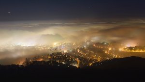 Stuttgart von oben: Spektakuläre Aussicht bei Nacht