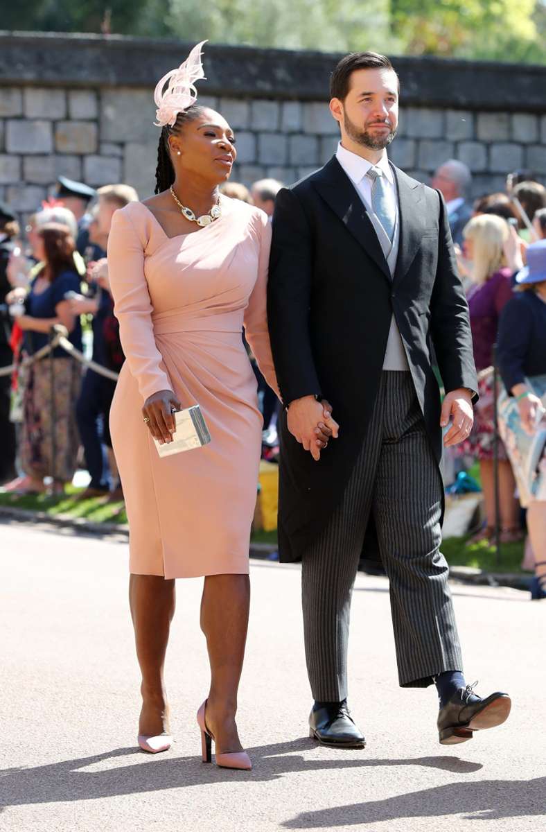 Serena Williams und ihr Ehemann Alexis Ohanian kommen zur St.-Georgs-Kapelle in Windsor Castle, wo  2018 Prinz Harry of Wales und  Meghan Markle heirateten.