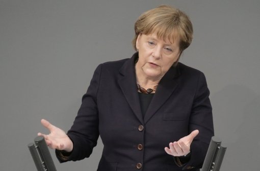 Kanzlerin Angela Merkel hat vor dem EU-Gipfel im Bundestag eine Regierungserklärung abgegeben. Foto: dpa