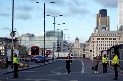 Bei der Messerattacke in London wurde zwei Menschen getötet. Foto: AFP/NIKLAS HALLEN