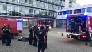 Der Ammoniak-Austritt in der Eishalle der Stadt Herne führte zu einem mehrstündigen Großeinsatz der Feuerwehr. Foto: Feuerwehr Bochum