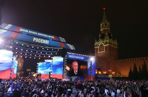 Offiziell wird Putin zugejubelt. Viele halten davon aber nichts. Foto: dpa/Sergei Karpukhin