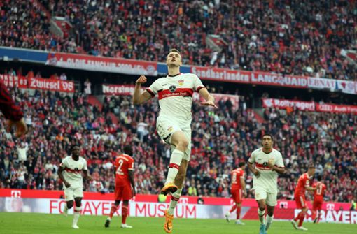 Sasa Kalajdzic und der VfB Stuttgart haben beim FC Bayern 2:2 gespielt. Foto: IMAGO