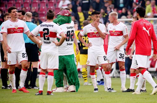 Ernüchertung nach der Heimpleite gegen Borussia Dortmund. Foto: Pressefoto Baumann