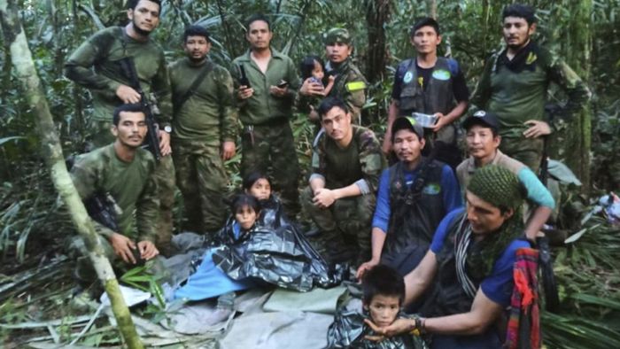 Kinder nach Flugzeugabsturz im Regenwald Kolumbiens  gerettet