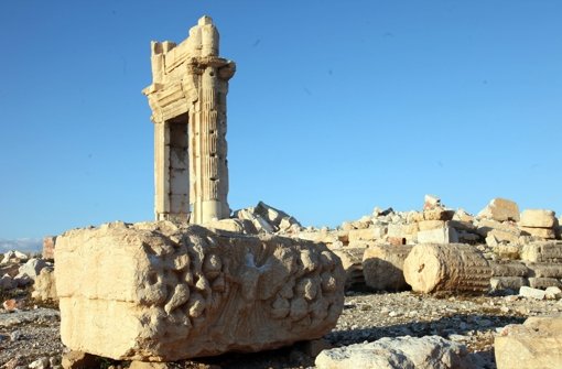 Die Terrormiliz Islamischer Staat hat  in Palmyra die totale Verwüstung hinterlassen. Foto: dpa