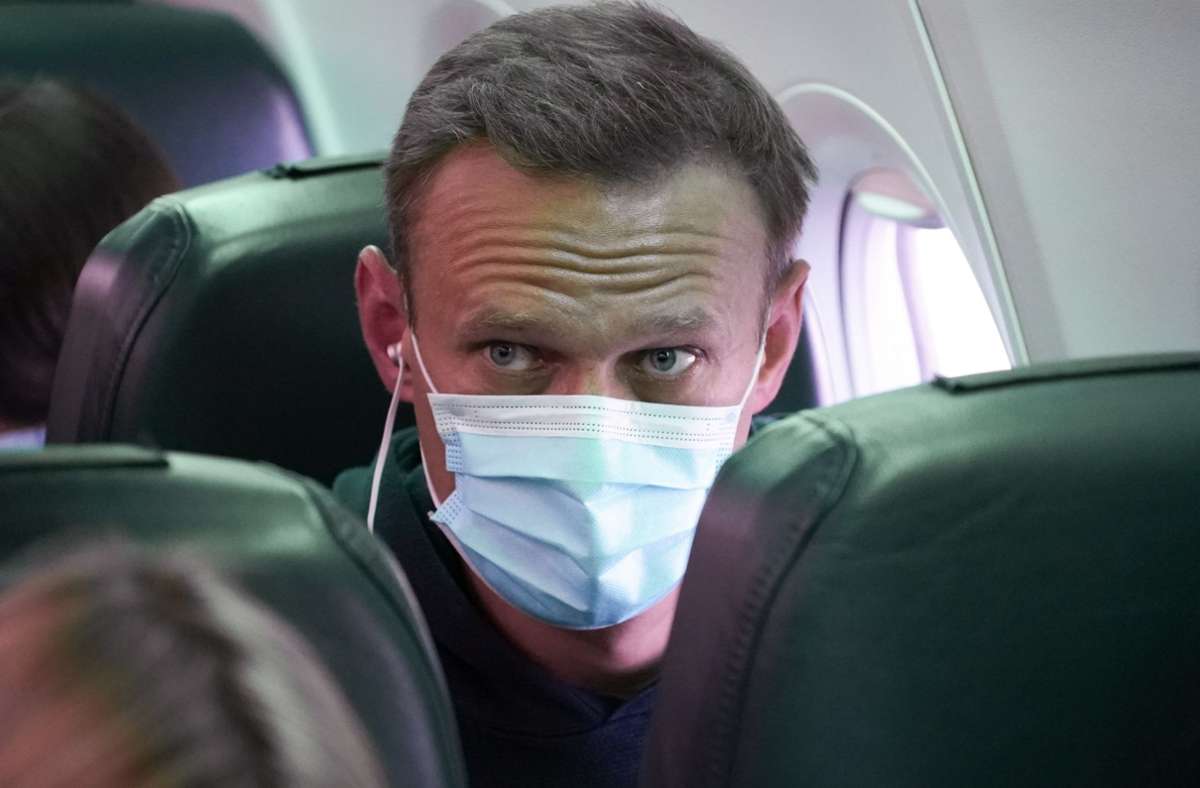 Alexej Nawalny hatte am Sonntag  Deutschland verlassen. Nach seiner Ankunft in Moskau wurde er festgenommen. Foto: dpa/Mstyslav Chernov