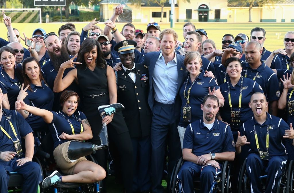 Prinz Harry und US-First Lady Michelle Obama bei der Eröffnung der „Invictus Games“.