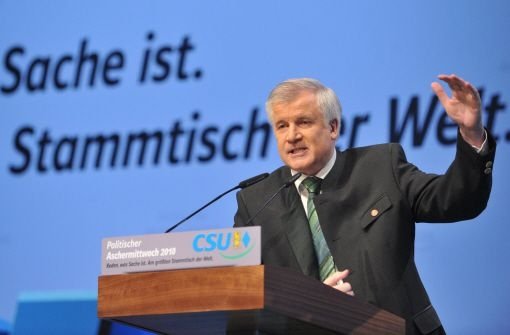 Bayerns Ministerpräsident Horst Seehofer (CSU) Foto: dpa