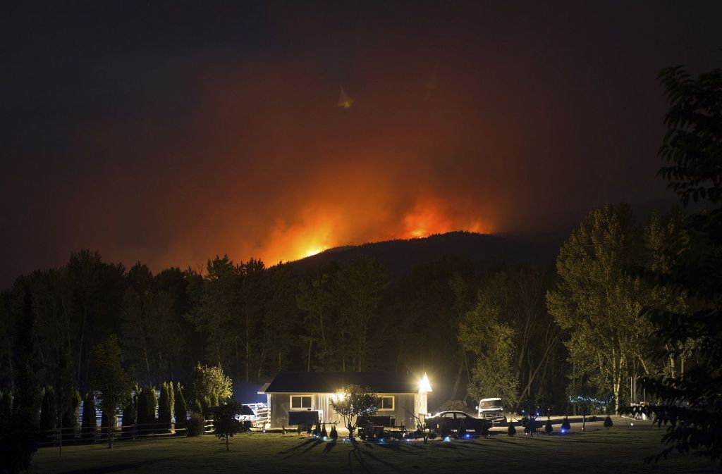 Auch in Kanada lodern die Flammen: Dieser Wald in Cache Creek brennt lichterloh.