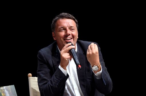 Matteo Renzi stellt in Mailand sein Buch „Avanti“ vor. Echte Konzepte fehlen auch darin. Foto: Getty Images Europe