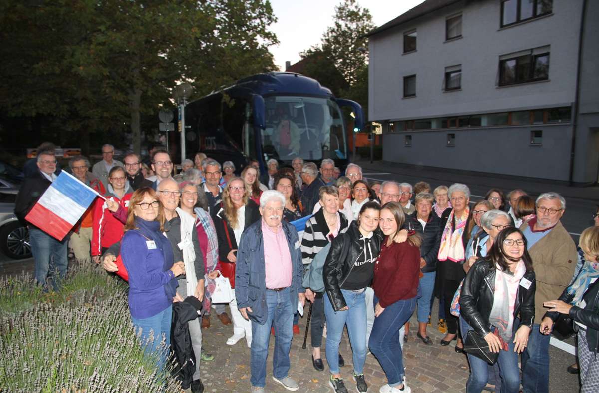Besuch aus L’Isle-Adam in Marbach im Herbst 2019. Foto: Schaewen