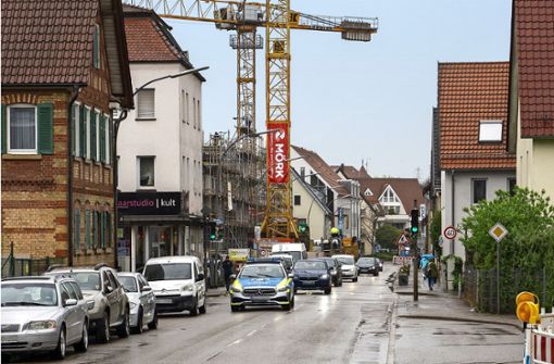 Wo der Vollsortimenter entsteht, beginnt die Sanierung der Stuttgarter Straße. Foto: J. Bach