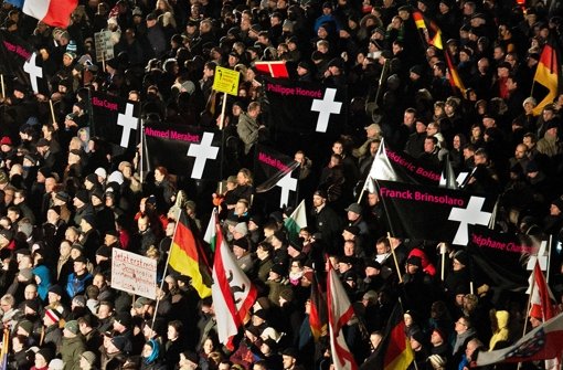 An diesem Montag wird es in Dresden keine Pegida-Demo geben - zu gefährlich. Foto: dpa-Zentralbild