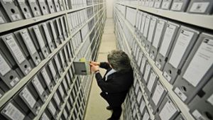 Das Zentralarchiv für die Papierakten der alten Grundbuchämter hat bereits vor fünf Jahren in Kornwestheim eröffnet. Foto: Werner Kuhnle
