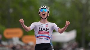 Giro dItalia: Tadej Pogacar hat die zweite Etappe gewonnen. Foto: Massimo Paolone/LaPresse/AP/dpa