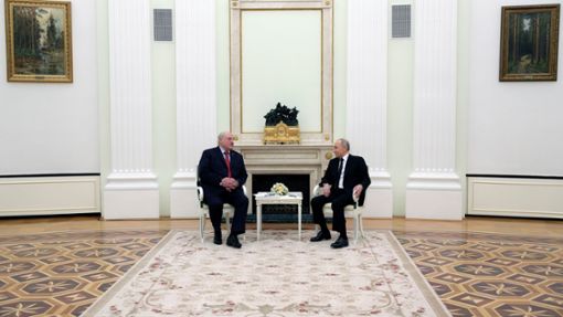 Wladimir Putin (r) und Alexander Lukaschenko im Kreml. Foto: Gavriil Grigorov/Pool Sputnik Kremlin/AP/dpa