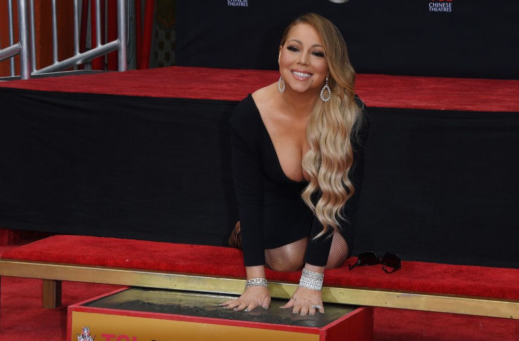 Mariah Carey bei der feierlichen Zeremonie in Hollywood