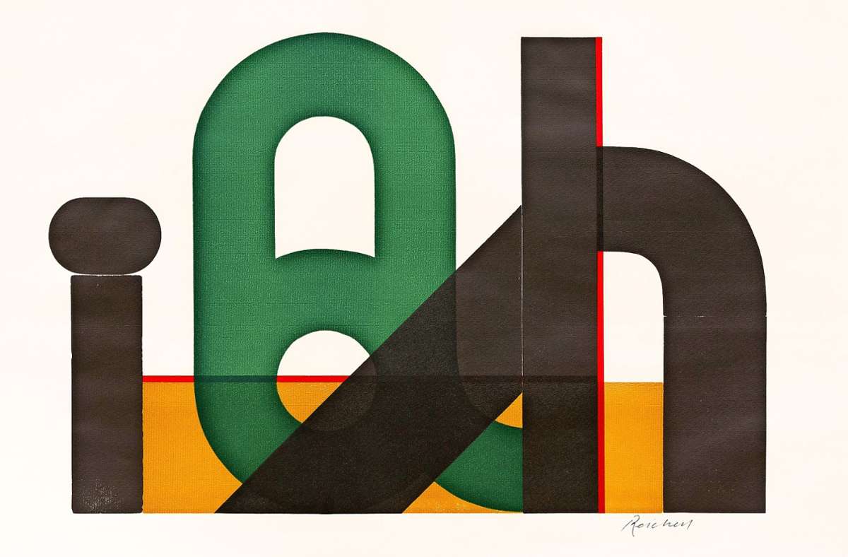 Josua Reichert, Komposition mit Q, 1970 Foto: /Galerie  Schlichtenmaier