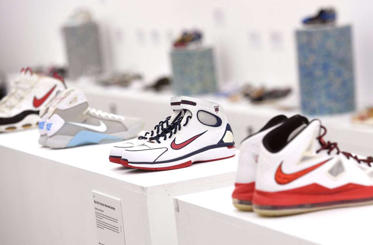Die Sneakers-Ausstellung zeigt viele Exponate – Veranstalter ist Ebay.