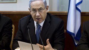 Israels Regierung - im Bild Ministerpräsident Benjamin Netanjahu - befasste sich indes mit einem umstrittenen Gesetz, das den jüdischen Charakter Israels stärken soll.  Foto: EPA/POOL