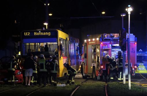 In Bad Cannstatt ereignete sich ein Stadtbahnunfall. Foto: 7aktuell.de/Frank Herlinger