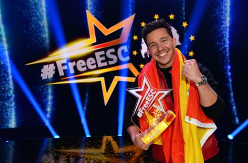 Beim „Free European Song Contest“ auf ProSieben gewann Nico Santos für Spanien mit dem Lied „Like i love you“. Foto: dpa/Willi Weber