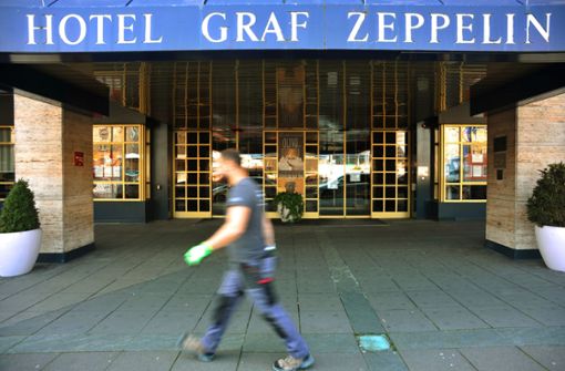 Auch das Hotel Graf Zeppelin ist geschlossen. Die Schließzeit wird für Renovierungen genützt. Foto: Lichtgut/Max Kovalenko