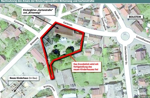 Mit Fertigstellung des Kinderhauses wird das Areal am Birkenweg frei. Foto: Grafik