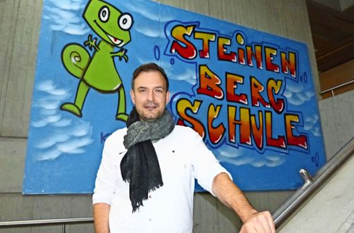 Matthias Hagen fühlt sich  an der  Steinenbergschule wohl. Foto: Alexander Müller