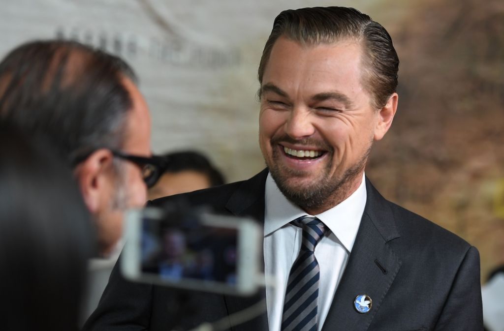 DiCaprio hat gut lachen: Zu der Vorführung seines Dokumentarfilms am Donnerstagabend kamen zahlreiche hochrangige Politiker und Schauspieler. An diesem Freitag kommt „Before the Flood“ in die amerikanischen Kinos.