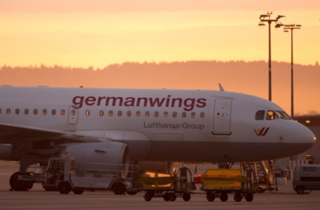 Am Flughafen Stuttgart bleiben wegen des Pilotenstreiks viele Germanwings-Maschinen am Boden.