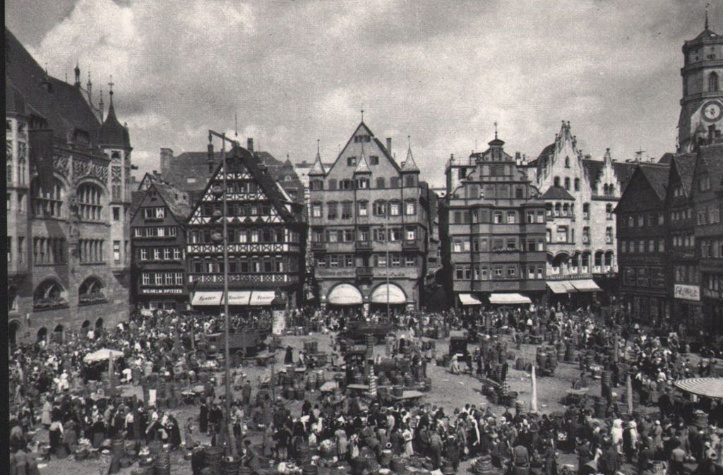 So prachtvoll sah der Stuttgarter Marktplatz einst aus.