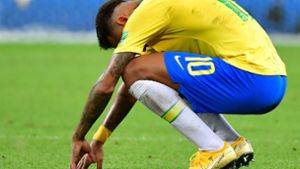Neymar ist mit Brasilien im Viertelfinale ausgeschieden – wegen des fallsüchtigen Superstars haben sich in dieser WM nicht wenige Fußball-Fans erregt. Foto: AFP