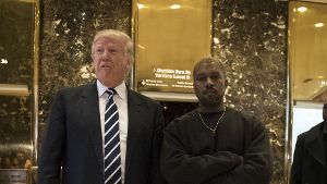 Dicke Freunde: Donald Trump und Kanye West. Foto: GETTY IMAGES NORTH AMERICA