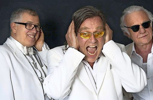 Drei Altmeister der Comedy:  Otto Kuhnle, Michael Gaedt und Roland Baisch (v. l.) kommen am 26. Juni nach Böblingen Foto:  