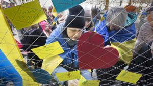 Stuttgart zeigt Solidarität mit ukrainischer Stadt
