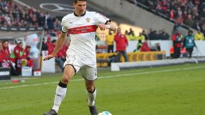 Mario Gomez vom VfB Stuttgart will unbedingt zur WM nach Russland. Foto: Pressefoto Baumann