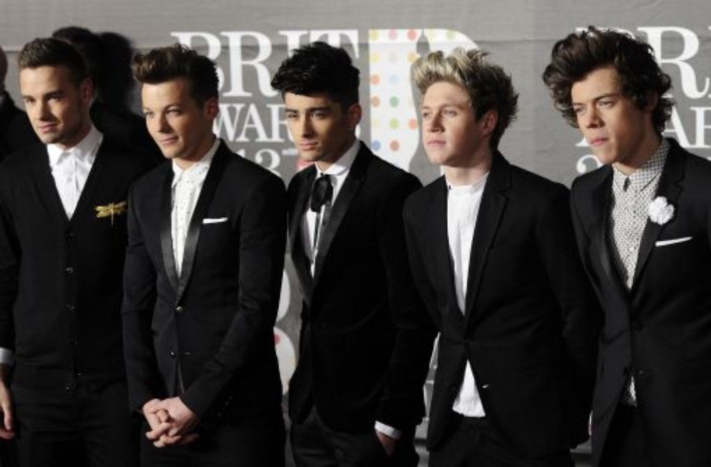 One Direction ist künftig nur noch zu viert - Zayn Malik (Mitte) steigt aus. Foto: dpa