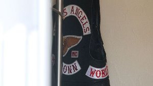 Die Hells Angels-Jacke ist das Erkennungszeichen der Rockerbande.  Foto: dpa