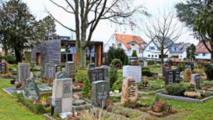 Im vergangenen Jahr gab es auf dem Heumadener Friedhof 30 Beerdigungen. Foto: Holowiecki