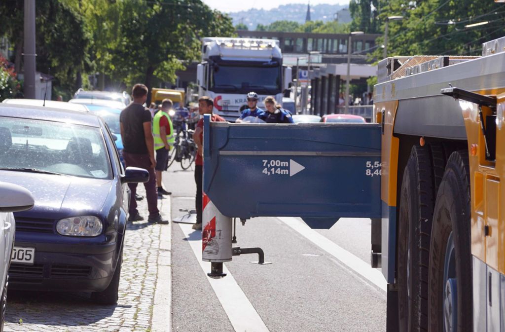 Der 32-jährige Fahrer war in der Nürnberger Straße unterwegs.