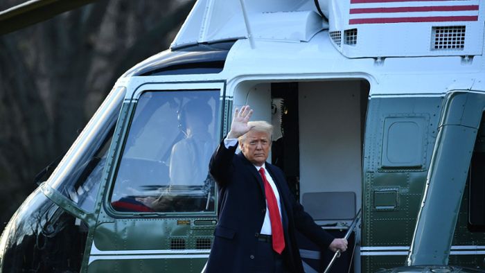 Donald Trump verlässt das Weiße Haus
