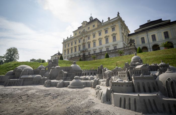 Sandkunst in Ludwigsburg: Im Blühenden Barock taucht Atlantis auf