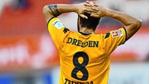 Nils Teixeira wartet mit Dynamo Dresden seit vier Punktspielen auf einen Sieg. Foto: dpa