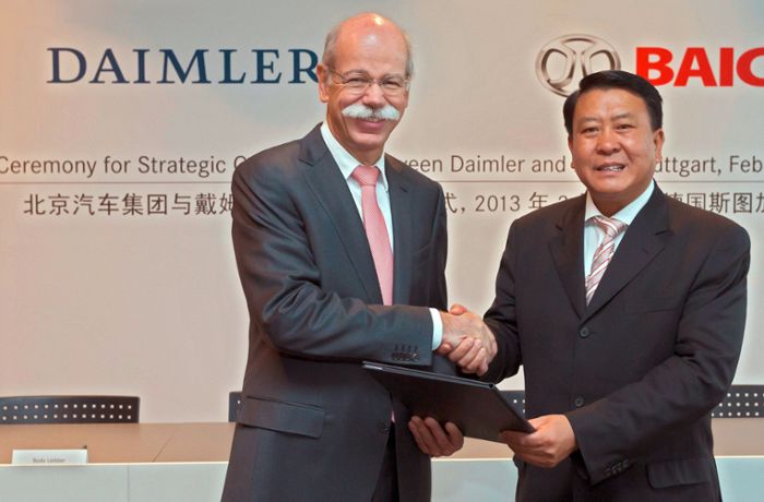 Daimlers China-Aktionäre: Wichtigster chinesischer Partner wird   größter Aktionär