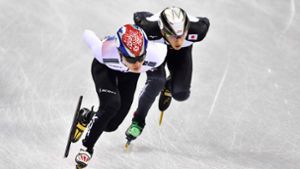 Der japaner Kei Seito (rechts) wurde bei Olympia 2018 des Dopings überführt. Foto: AFP